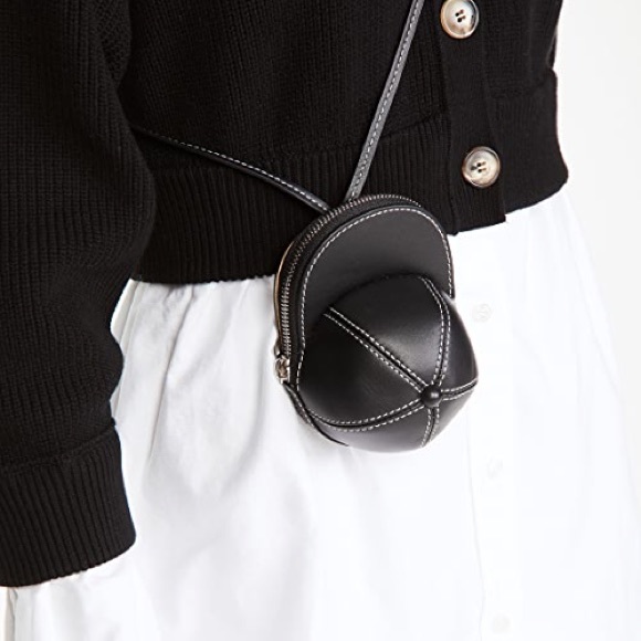 J.W. Anderson nano cap leather mini bag black crossbody - Picture 5 of 12
